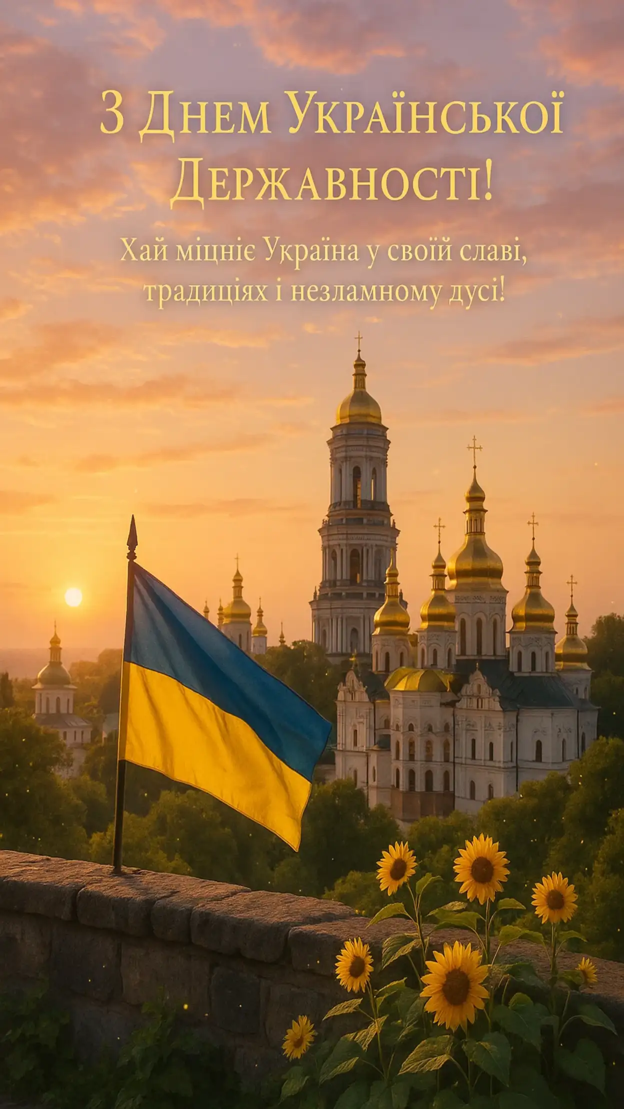 Привітання з Днем української державності