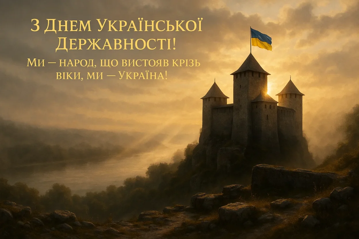 Привітання з Днем української державності