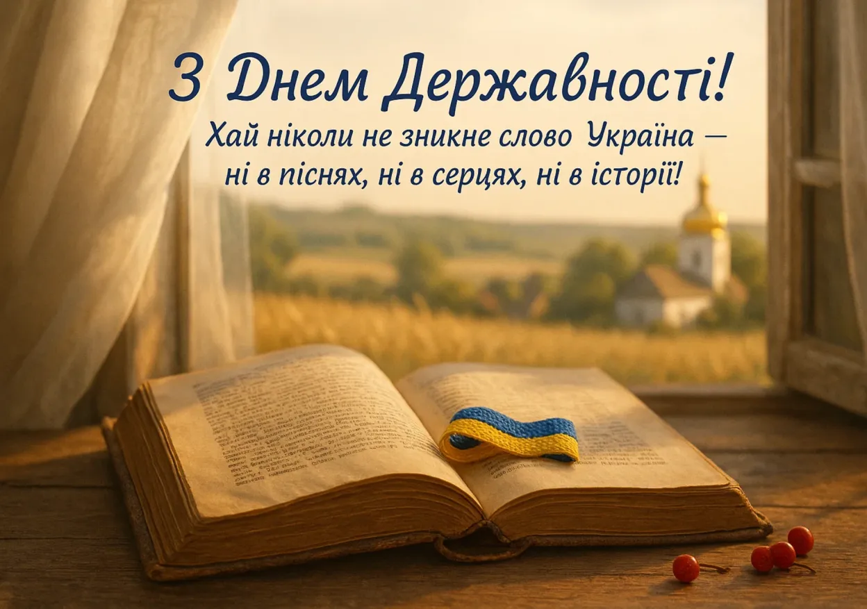 Привітання з Днем української державності