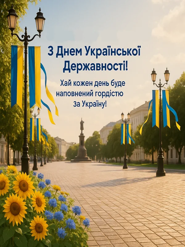 Привітання з Днем української державності