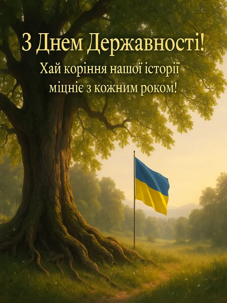 Привітання з Днем української державності