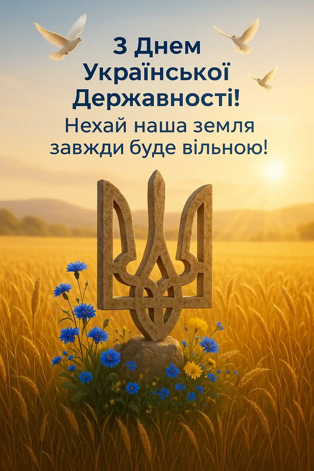 Привітання з Днем української державності