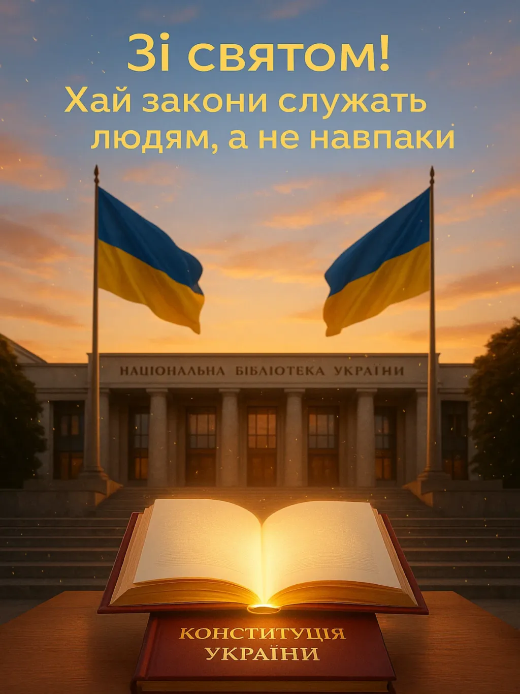 Привітання з Днем Конституції України