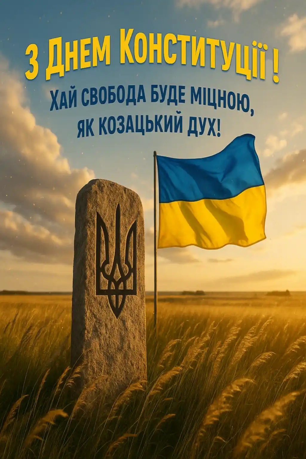 Привітання з Днем Конституції України