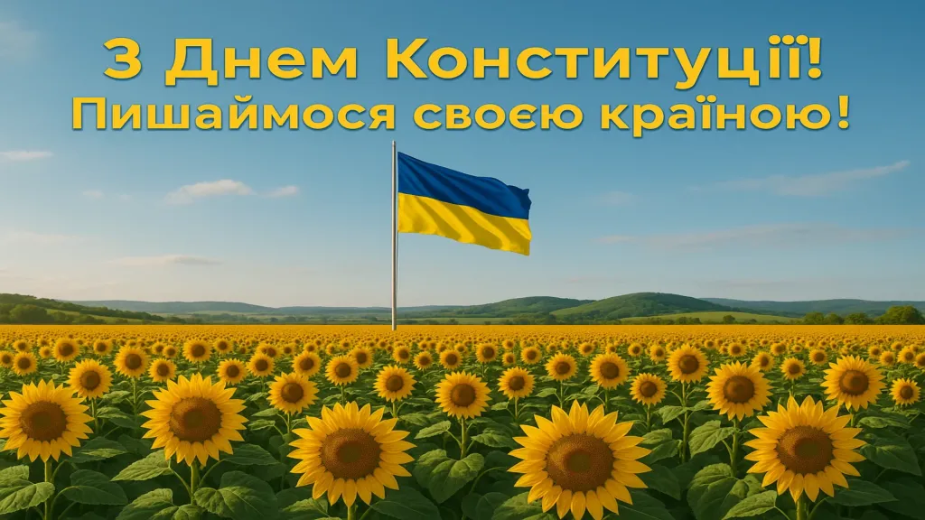 Привітання з Днем Конституції України