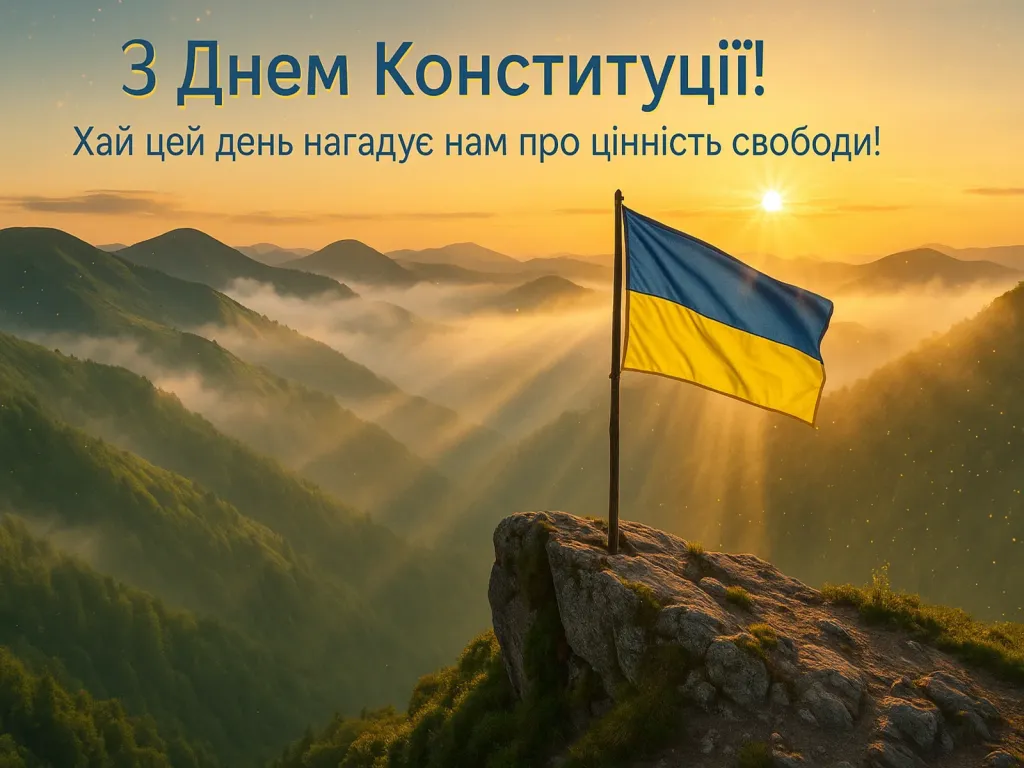 Привітання з Днем Конституції України