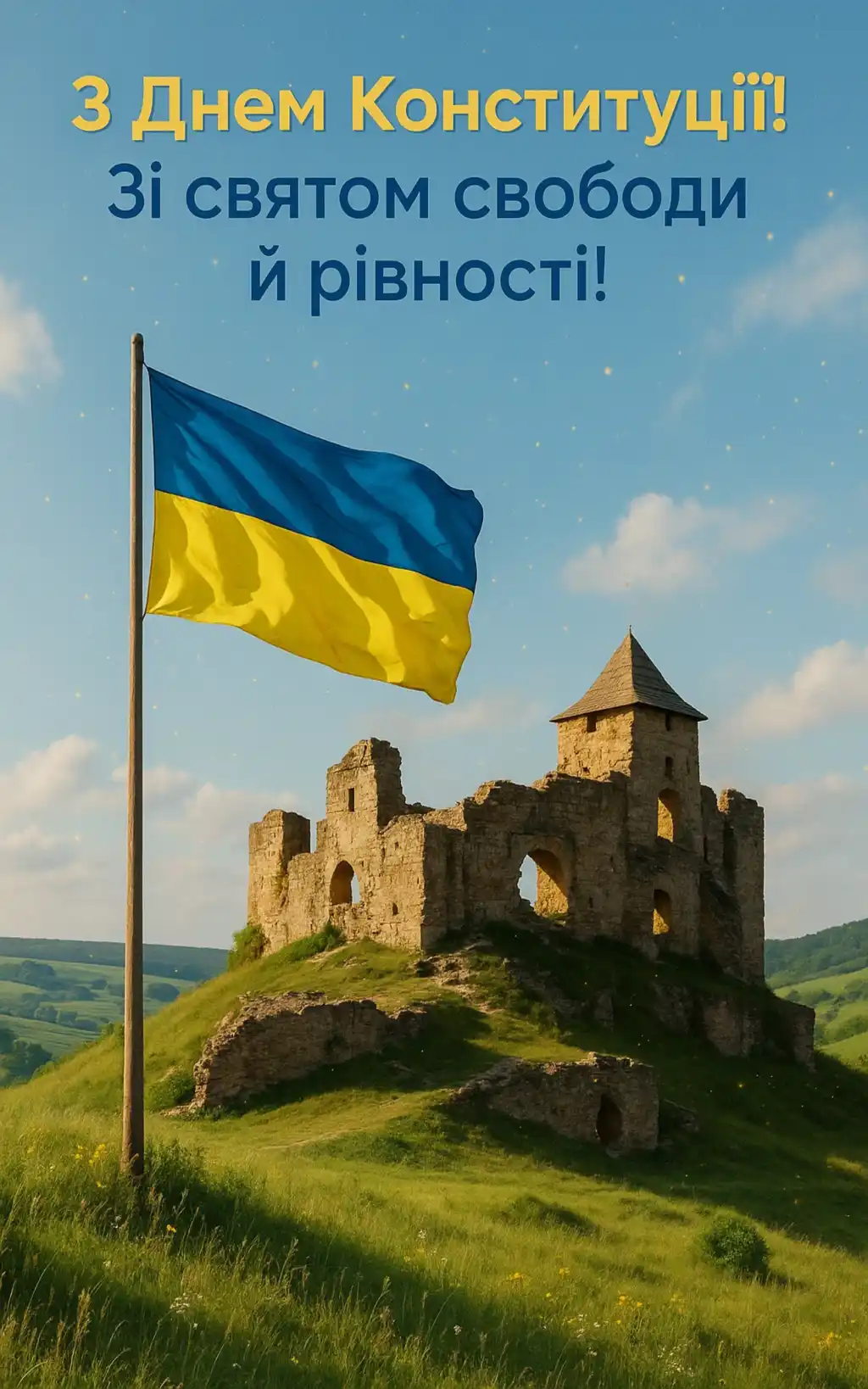 Привітання з Днем Конституції України