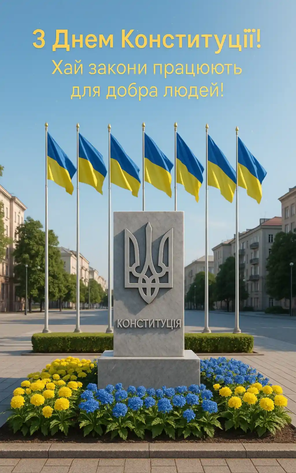 Привітання з Днем Конституції України