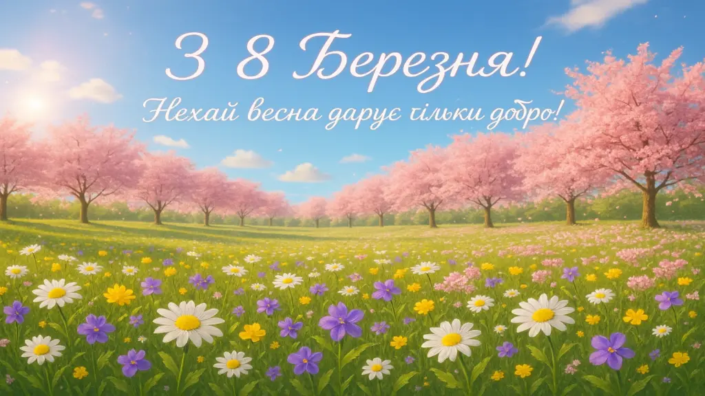 Привітання зі святом 8 березня