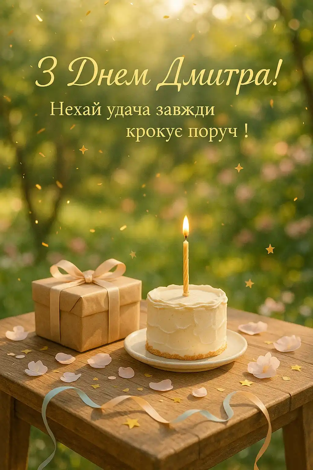 Привітання з днем Дмитра