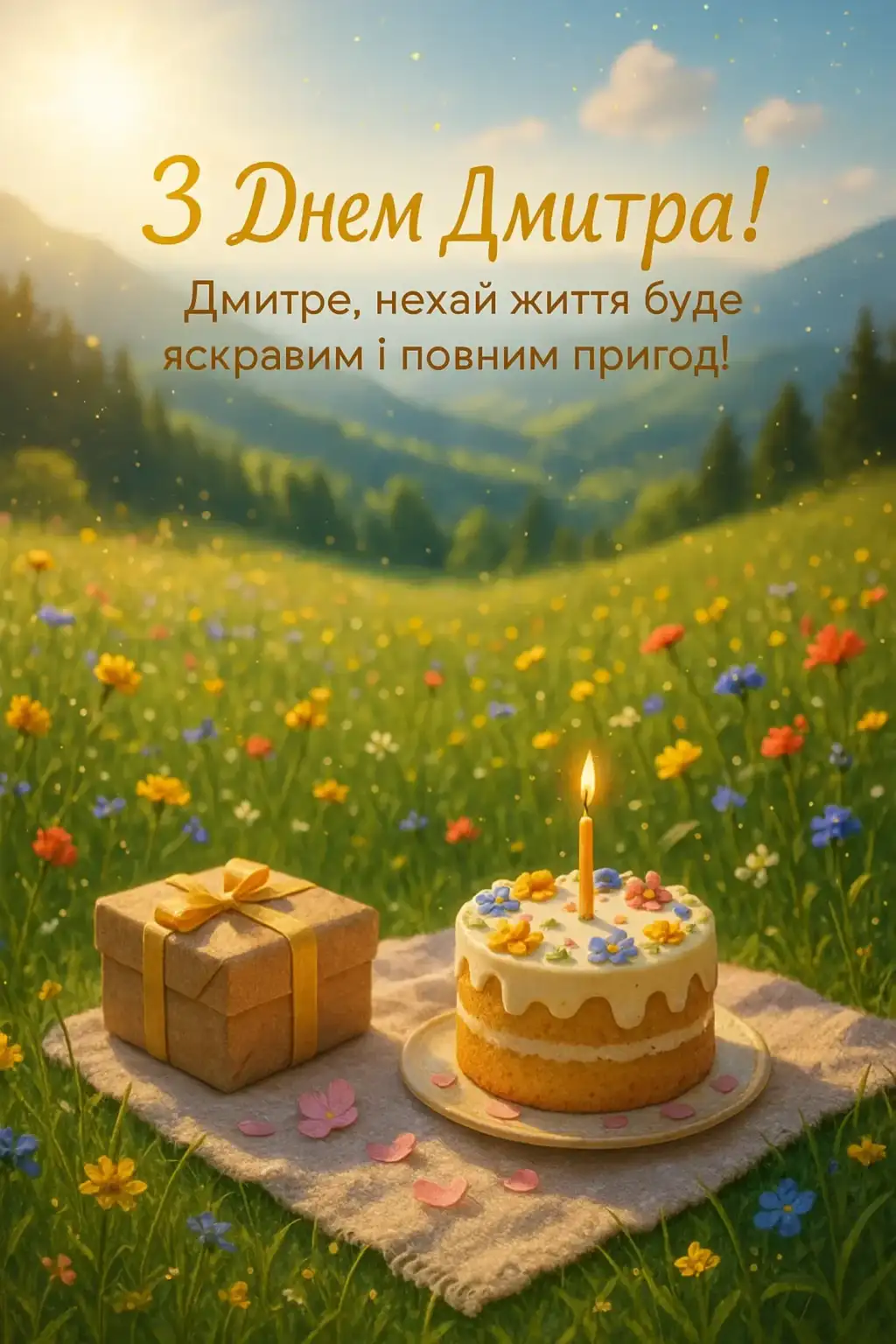 Привітання з днем Дмитра