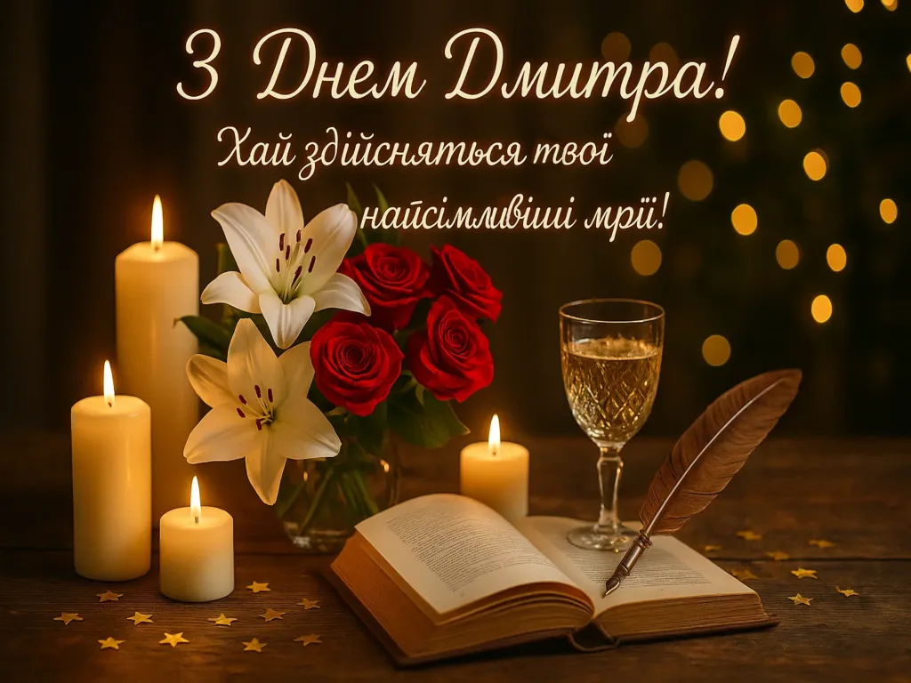 Привітання з днем Дмитра