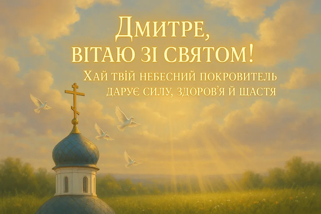 Привітання з днем Дмитра