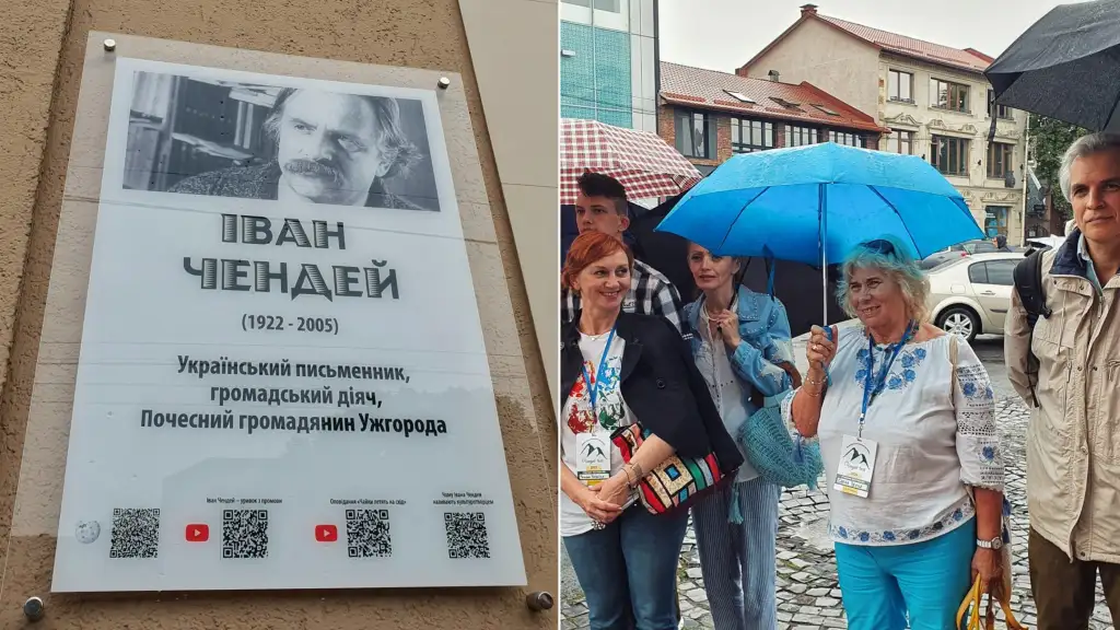 В Ужгороді встановили інформаційну дошку на честь Івана Чендея