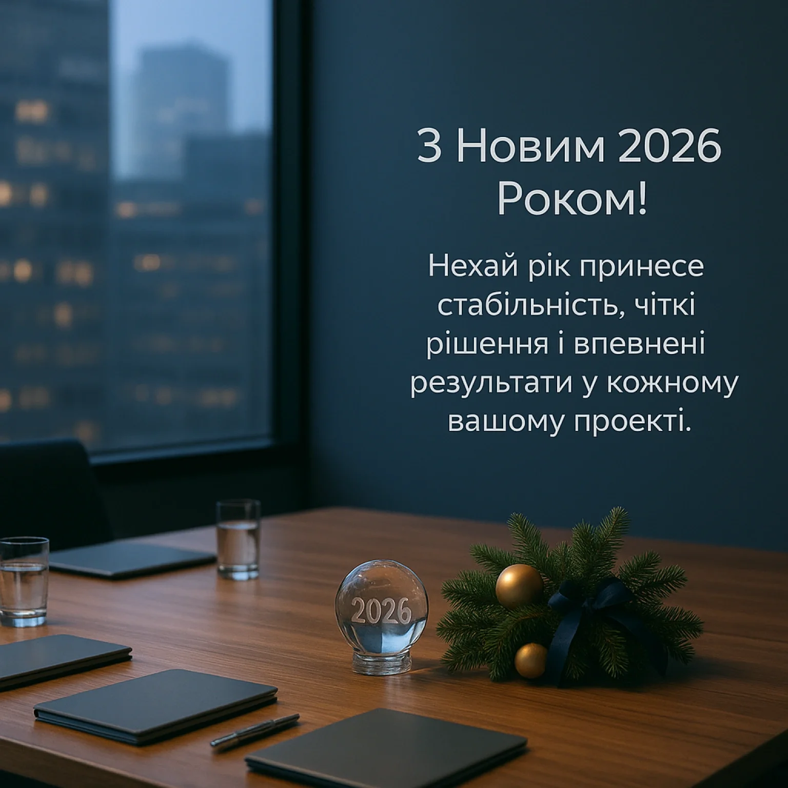 Офіційні привітання з Новим роком 2026