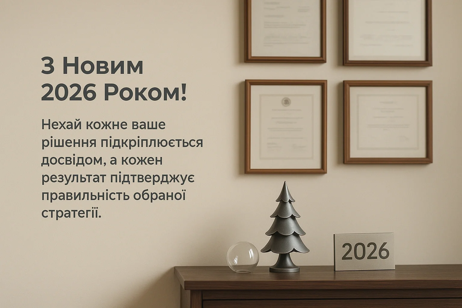Офіційні привітання з Новим роком 2026