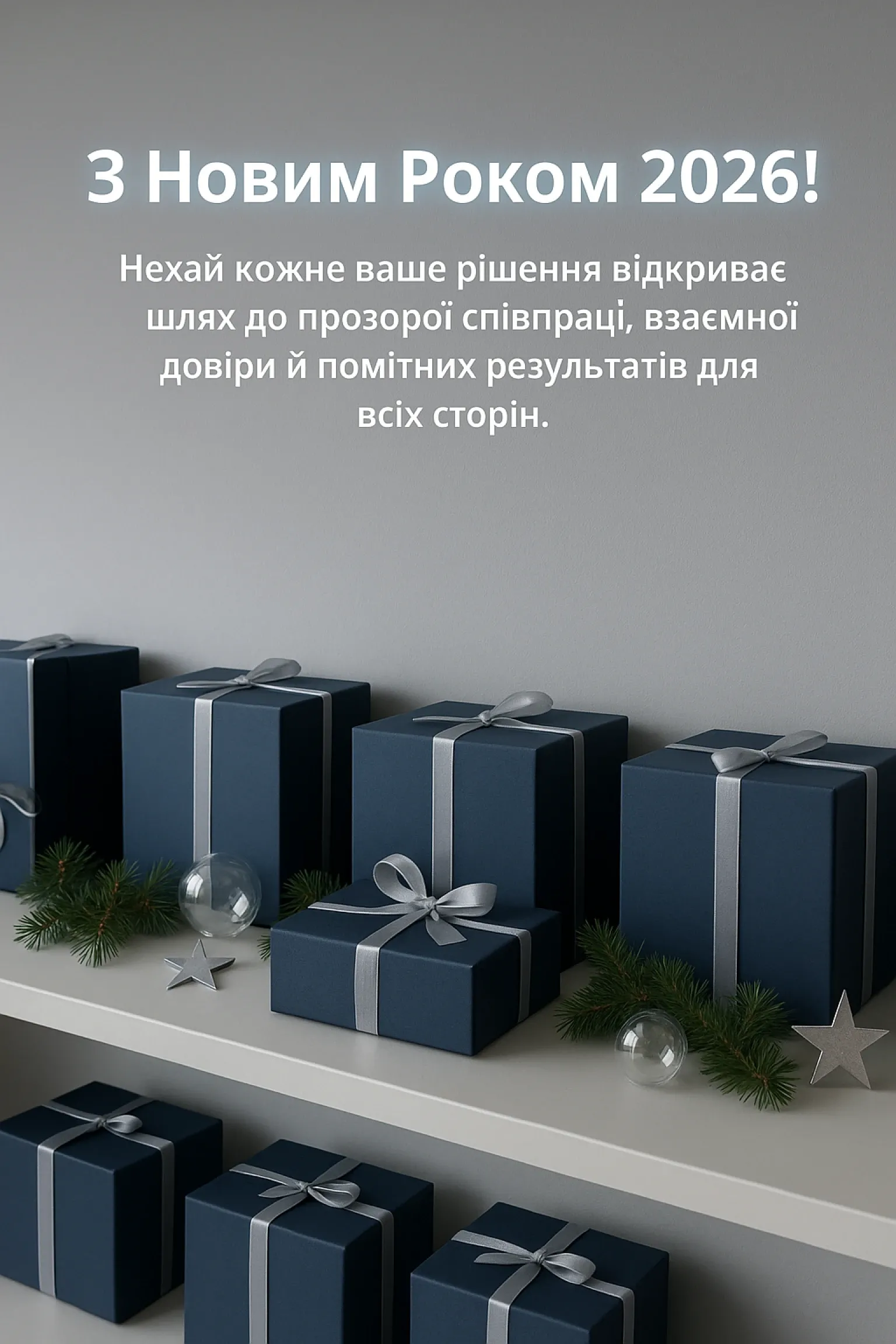 Офіційні привітання з Новим роком 2026