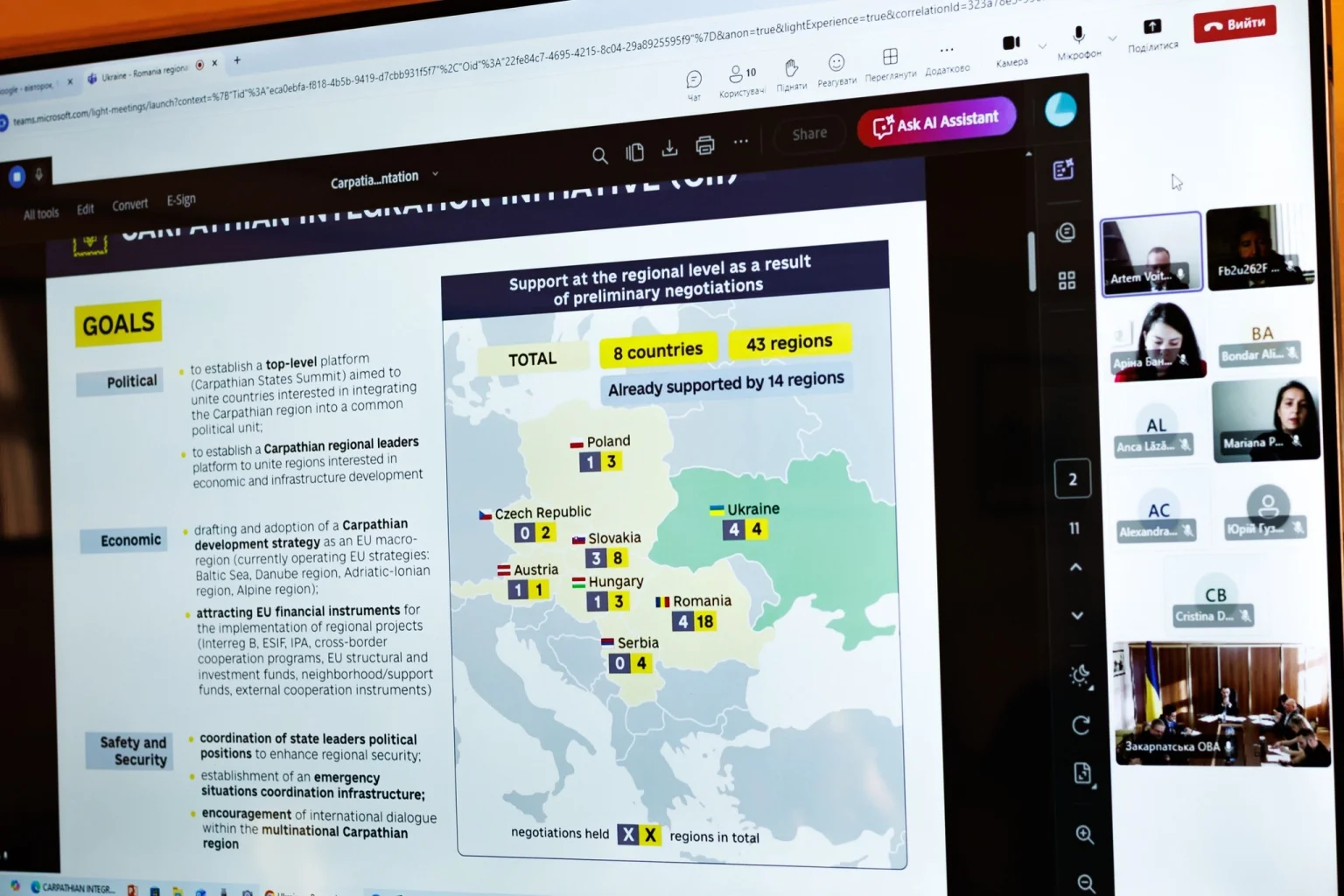 Платформа «Карпатська ініціатива» знаходить все більше прихильників та підтримки у Європі