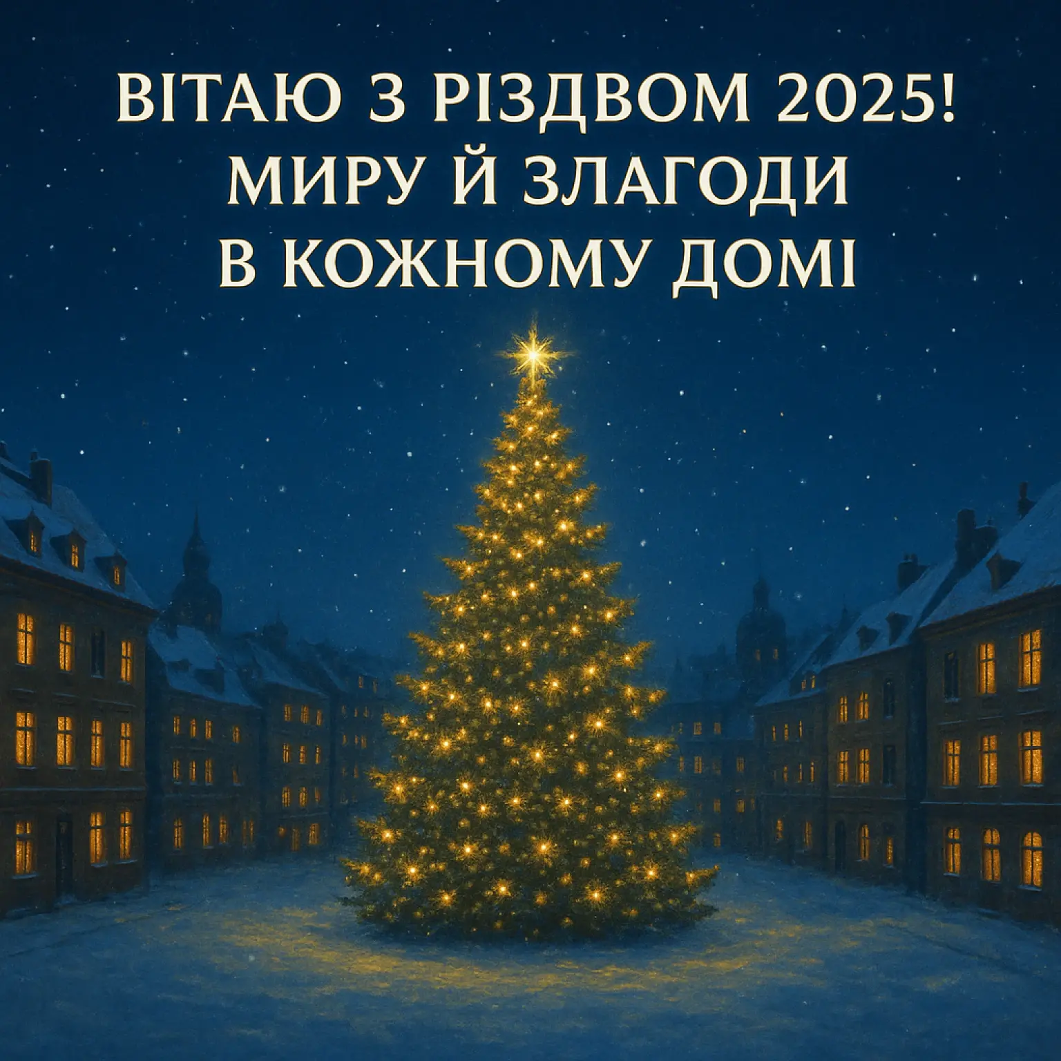 Привітання з різдвом 2025