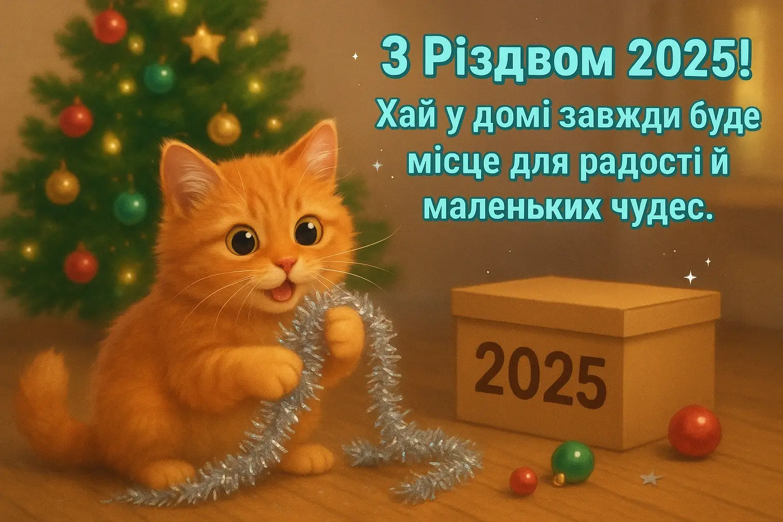 Привітання з різдвом 2025