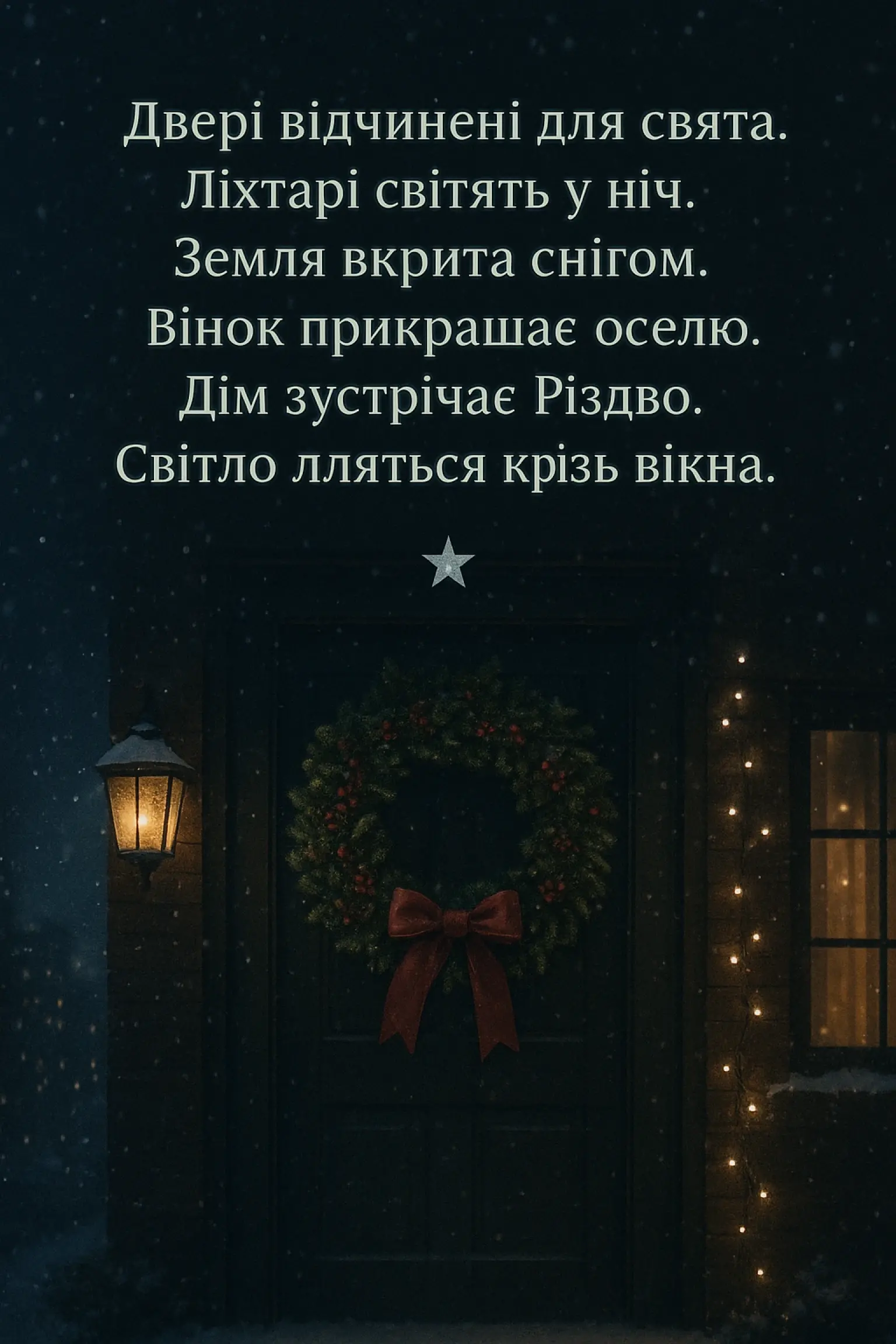 Привітання з різдвом 2025