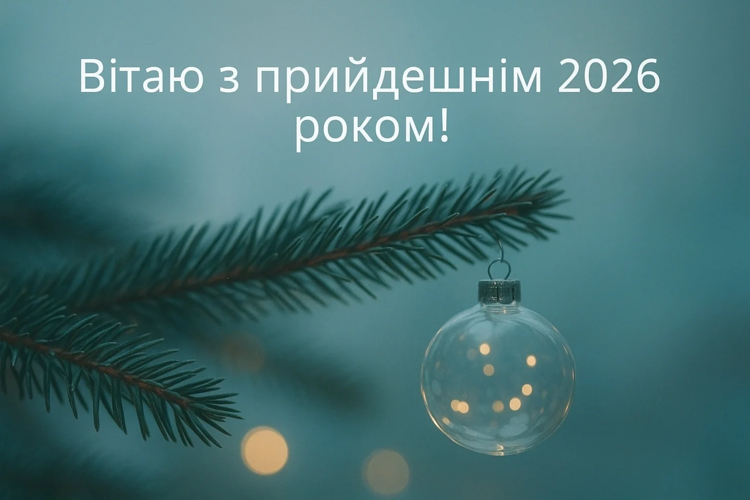 Привітання з прийдешнім новим роком 2026