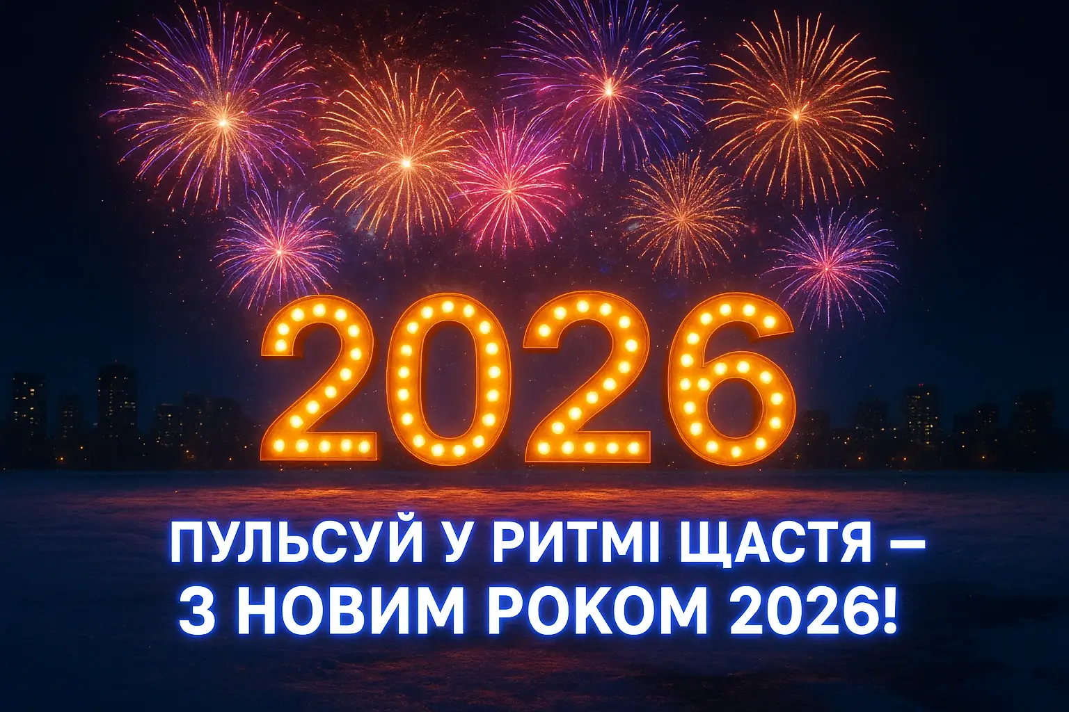Привітання з прийдешнім новим роком 2026