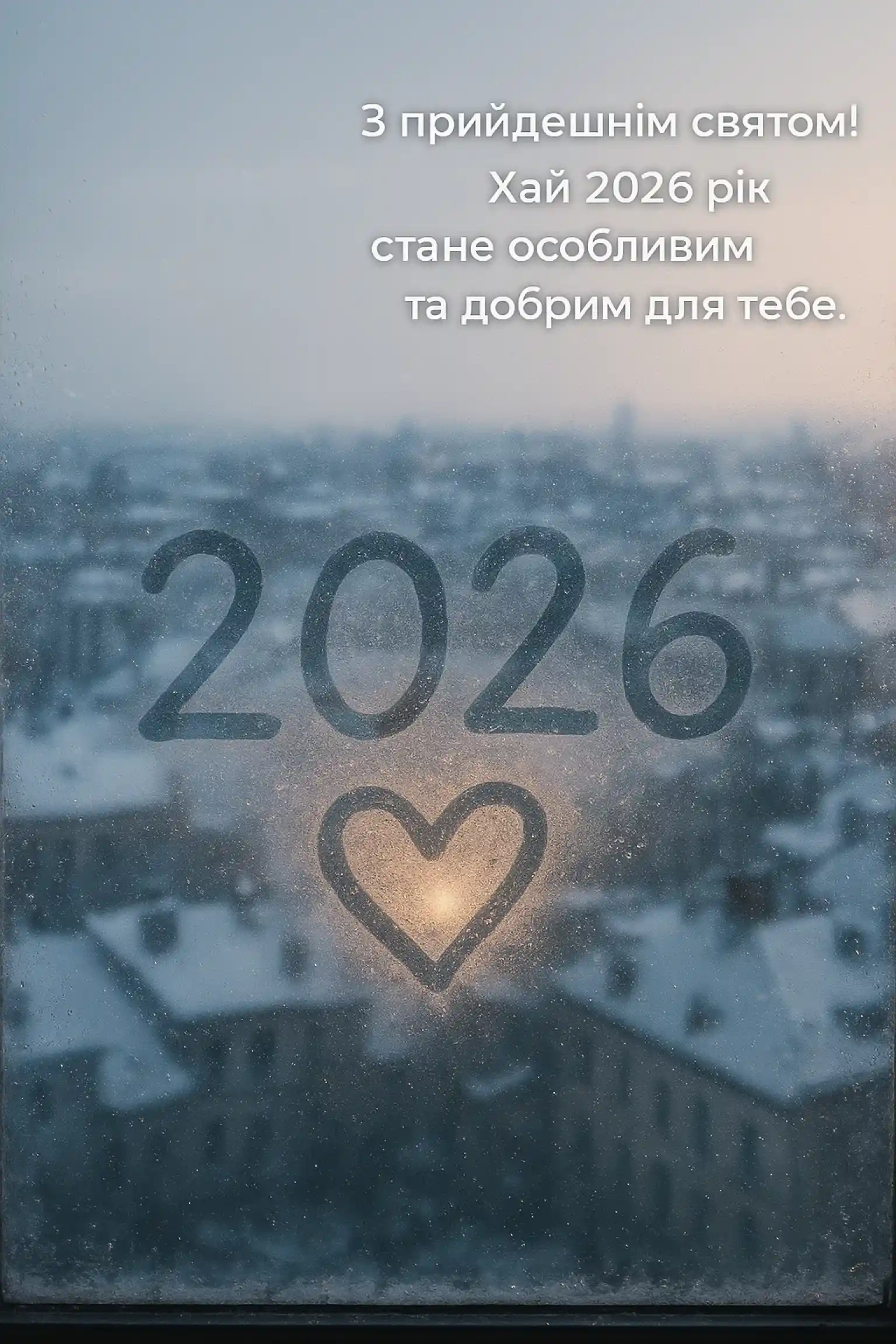 Привітання з прийдешнім новим роком 2026