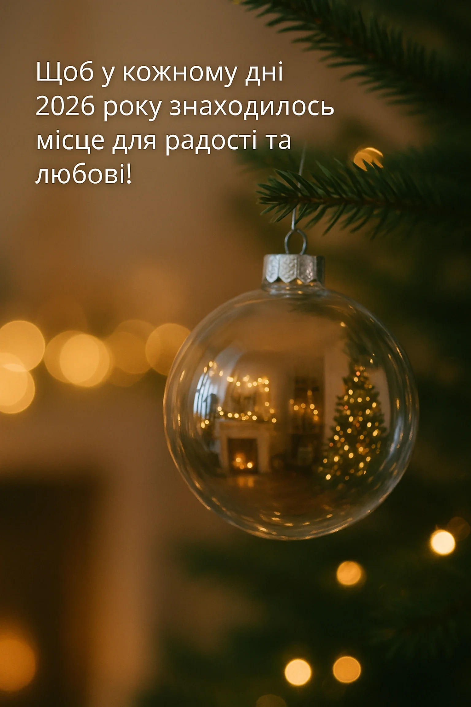 Привітання з прийдешнім новим роком 2026