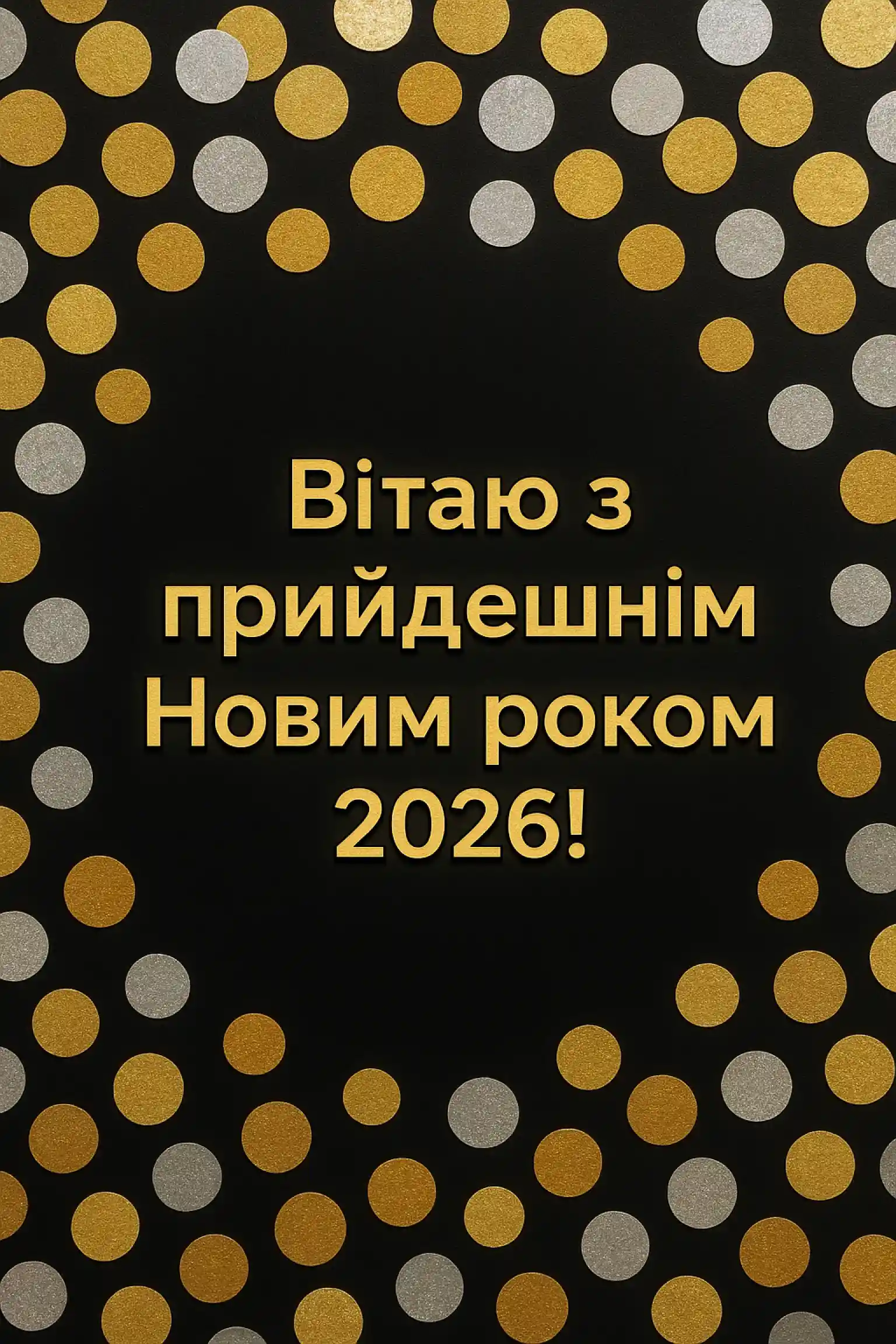 Привітання з прийдешнім новим роком 2026