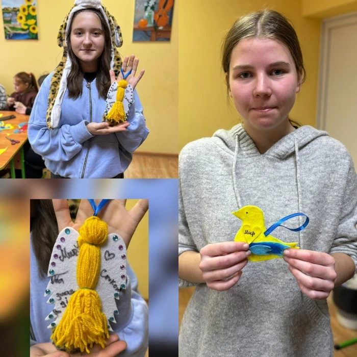 Дитяче тепло для фронту: у Тячеві юні художники підготували обереги для захисників