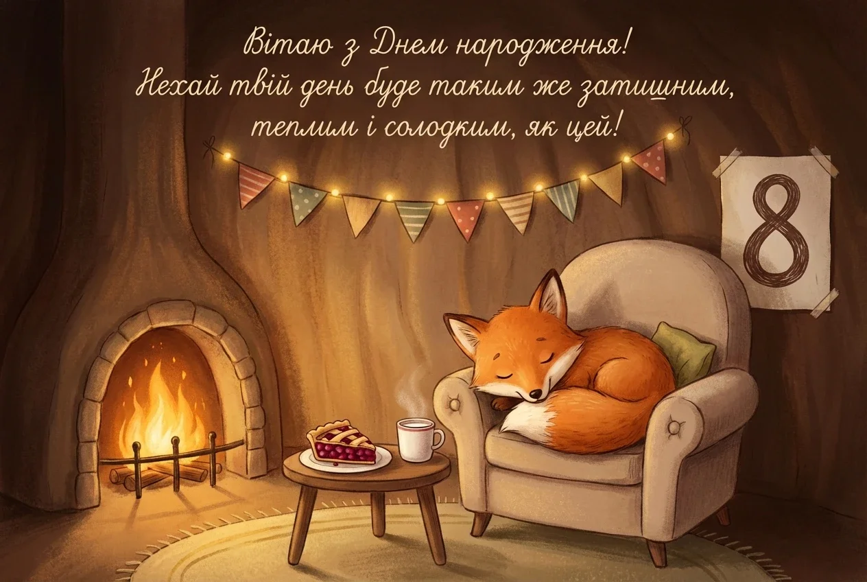 з днем народження дівчинці 8 років