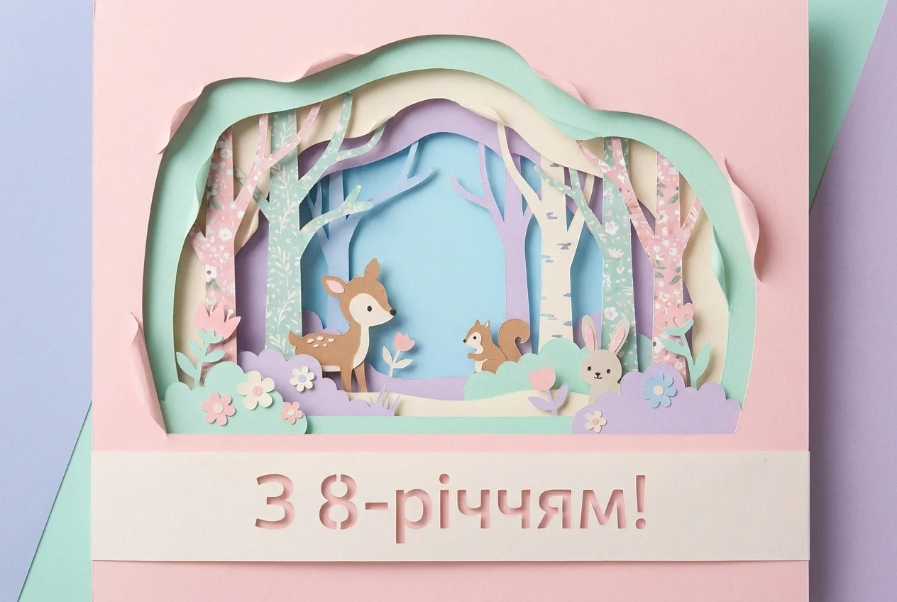 з днем народження дівчинці 8 років