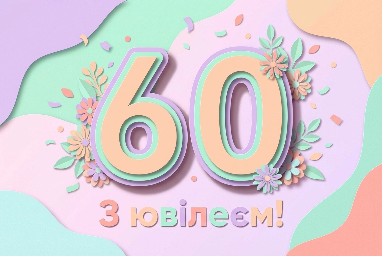 з ювілеєм 60 жінці