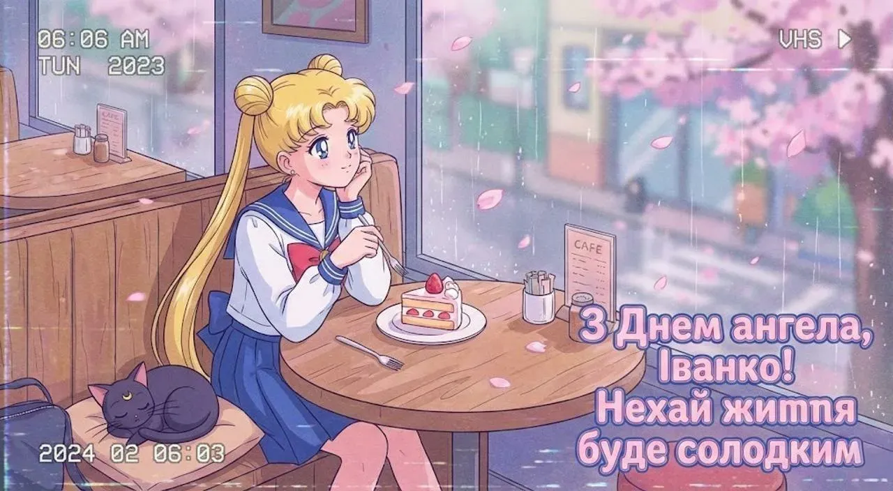 Привітання з днем ангела для Іванки