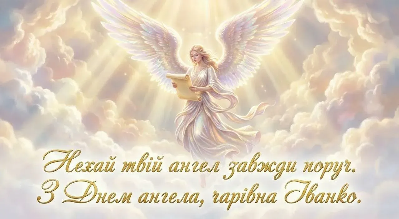 Привітання з днем ангела для Іванки