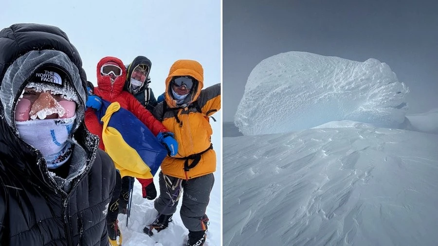 >Крізь крижаний шторм та -40°C: як молодий альпініст із Тячева зійшов на пік Антарктиди