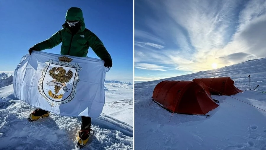 >Крізь крижаний шторм та -40°C: як молодий альпініст із Тячева зійшов на пік Антарктиди