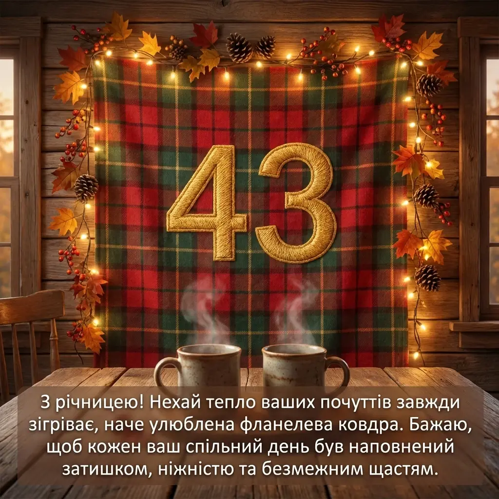 43 роки весілля привітання