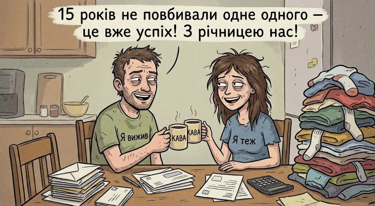Привітання з 15 роками весілля