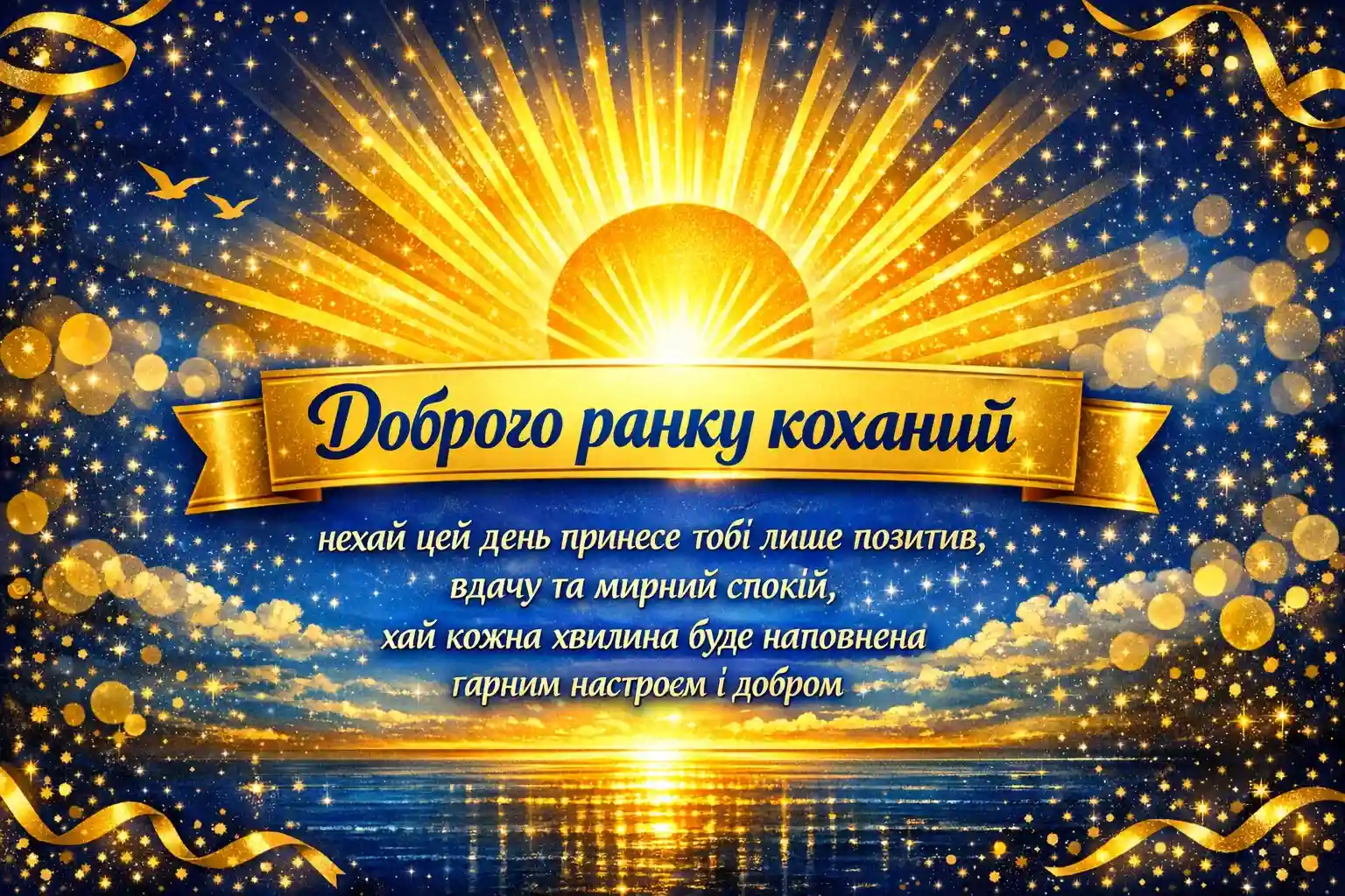 Доброго ранку, коханий: душевні картинки та ніжні побажання.