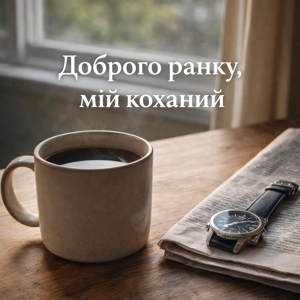 Доброго ранку, коханий: душевні картинки та ніжні побажання.