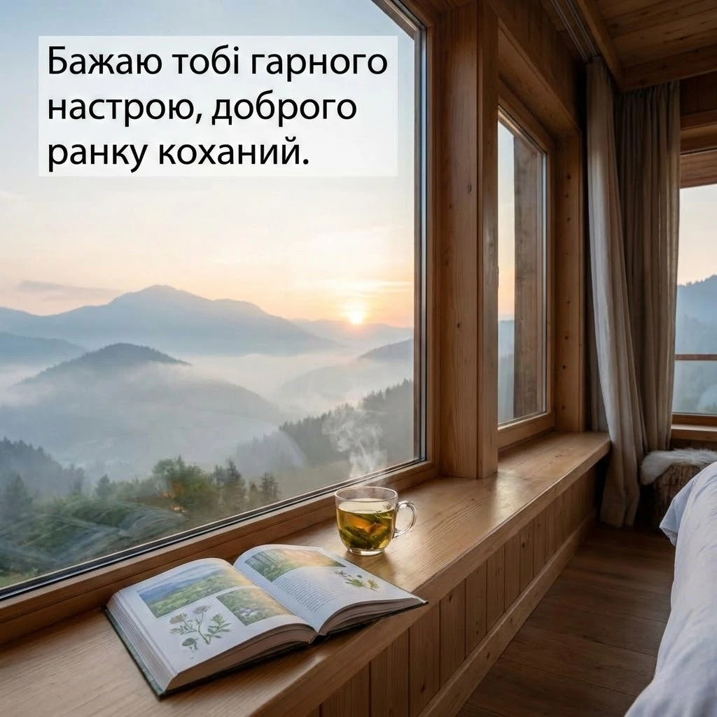 Доброго ранку, коханий: душевні картинки та ніжні побажання.