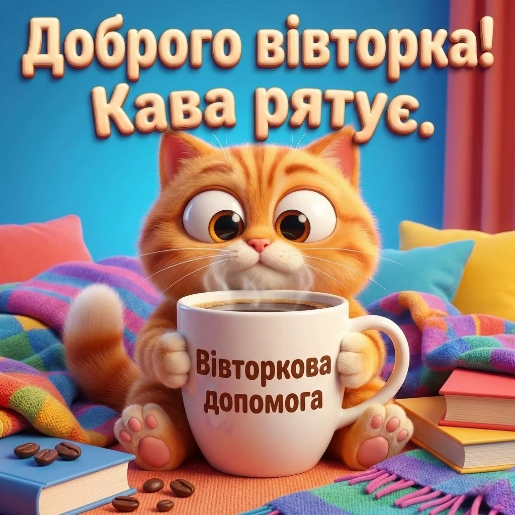 Доброго вівторка: картинки та душевні побажання для гарного настрою
