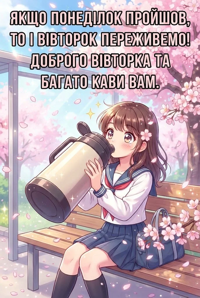Доброго вівторка: картинки та душевні побажання для гарного настрою