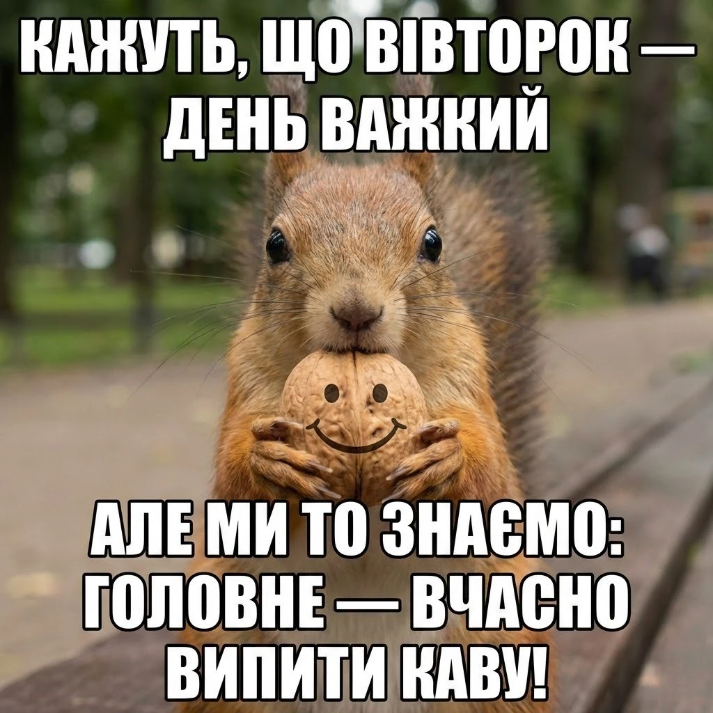 Доброго вівторка: картинки та душевні побажання для гарного настрою