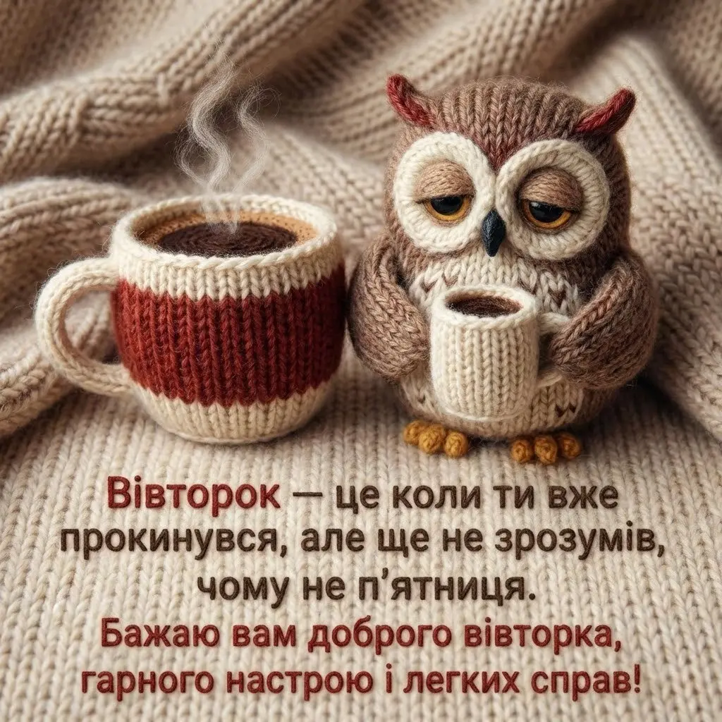Доброго вівторка: картинки та душевні побажання для гарного настрою