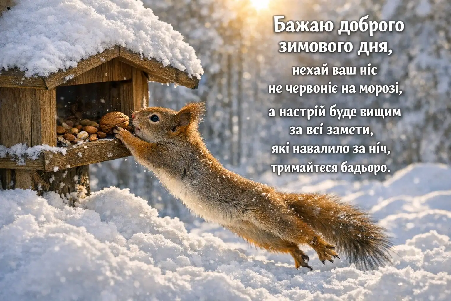 Доброго зимового дня: красиві картинки та душевні листівки для гарного настрою
