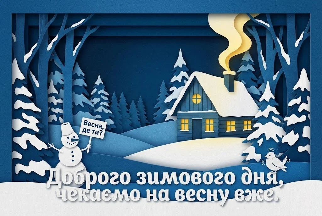 Доброго зимового дня: красиві картинки та душевні листівки для гарного настрою