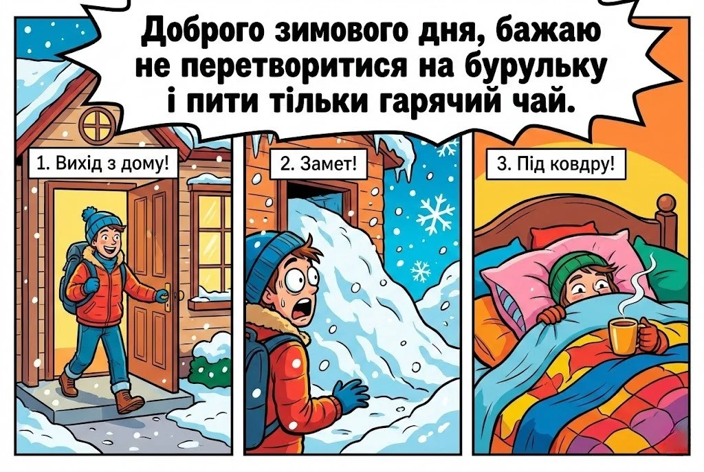 Доброго зимового дня: красиві картинки та душевні листівки для гарного настрою
